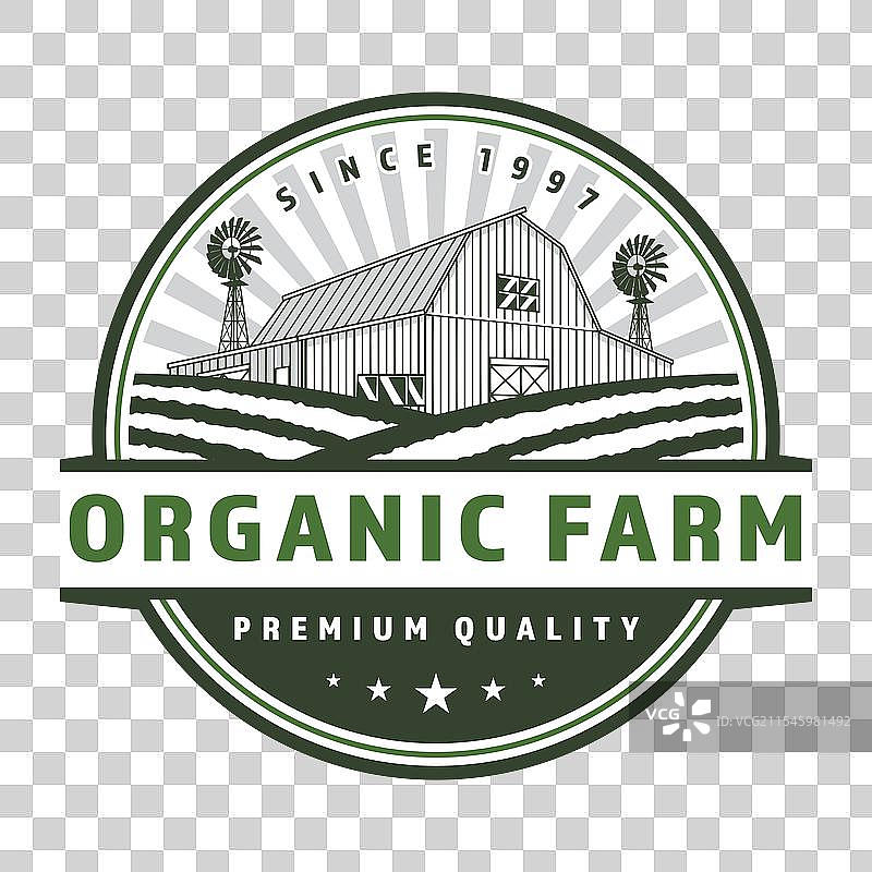 有机农场标志图片素材