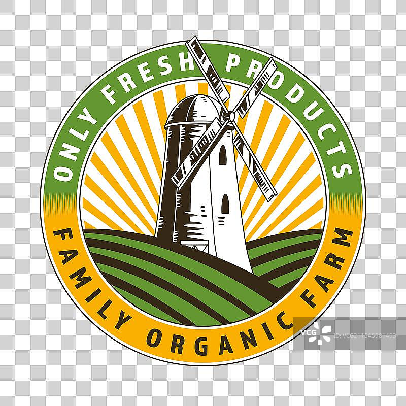 有机农场标志图片素材