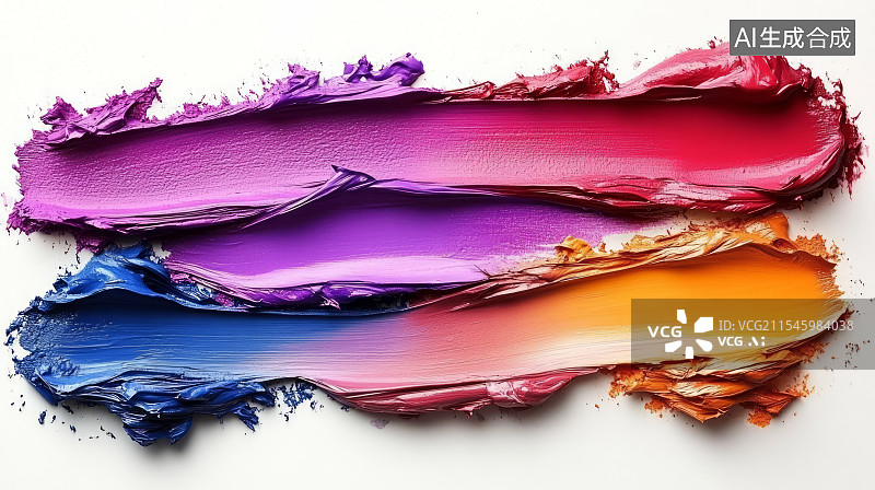 【AI数字艺术】白色背景上的渐变口红唇膏流动材质膏体背景图片素材