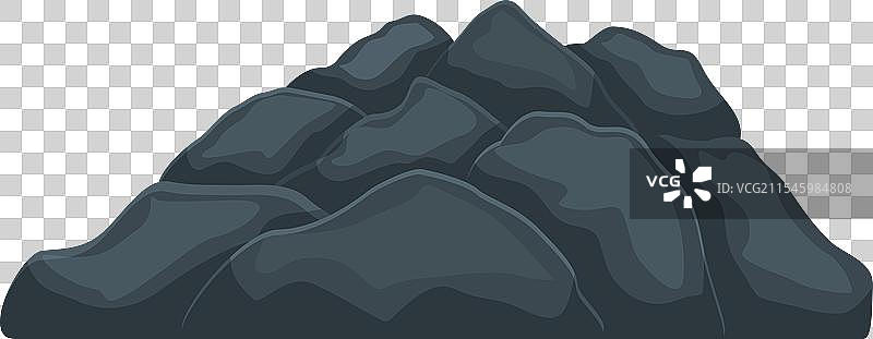 煤矿开采堆图标卡通小车图片素材