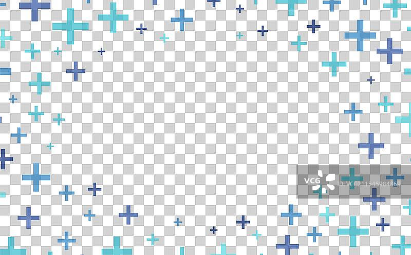 带有蓝色十字的医疗背景框架图片素材