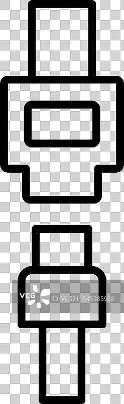 安全带线条图标设计图片素材