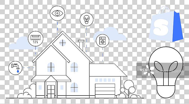 智能家居与连接设备图片素材