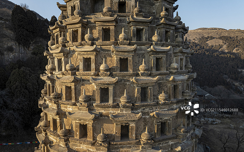 河北省保定市涞水县庆化寺花塔图片素材