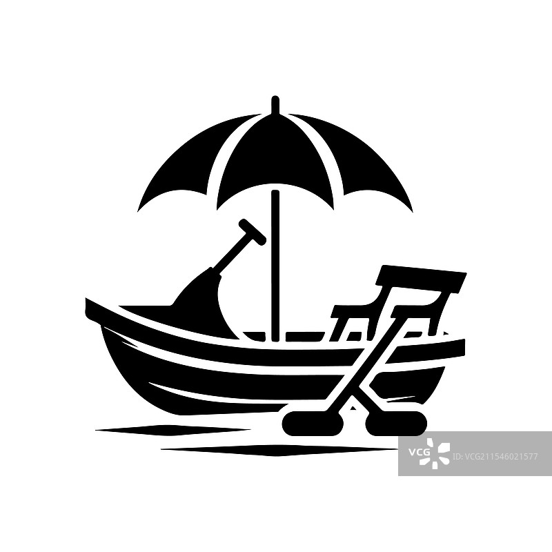 高质量脚踏船剪影下载图片素材