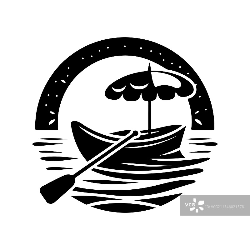 高质量脚踏船剪影下载图片素材