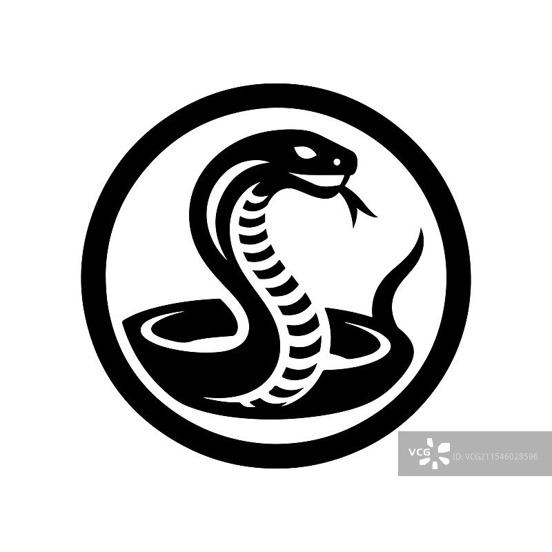 黑曼巴蛇的剪影，完美适用于图片素材