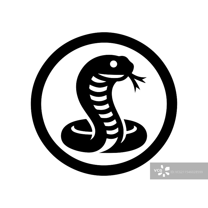 黑曼巴蛇的剪影，完美适用于图片素材