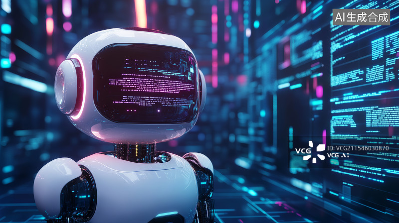 【AI数字艺术】机器人执行任务图片素材