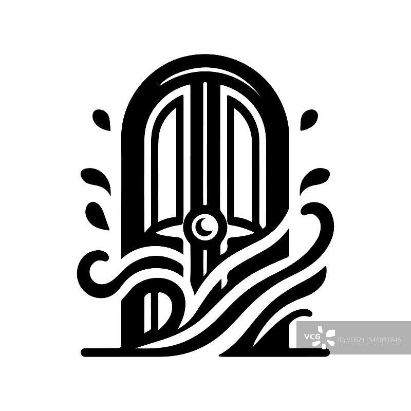 时尚的门轮廓艺术 - 适合家居装饰图片素材