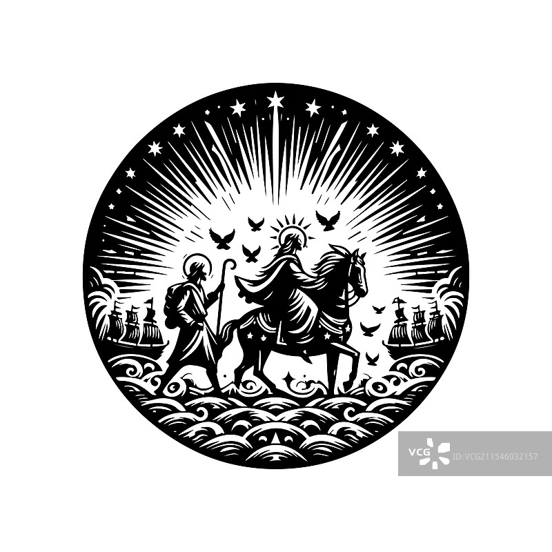 下载创意的顿悟剪影图片素材