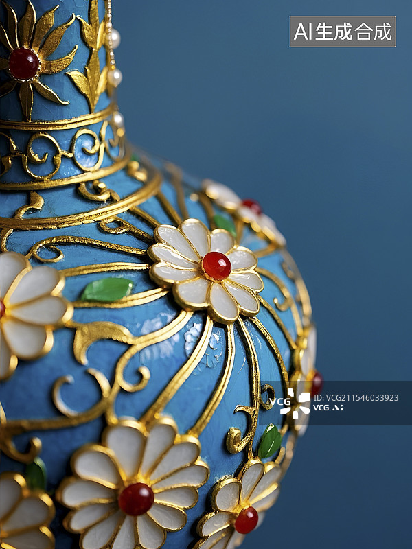 【AI数字艺术】中国风花瓶图片素材
