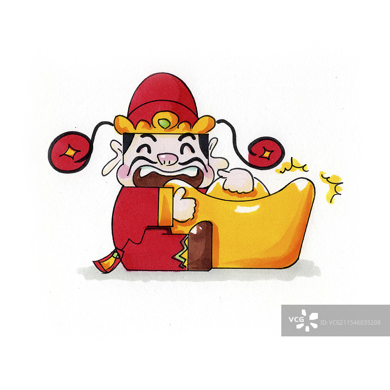 卡通简笔画 | 2025恭喜发财图片素材