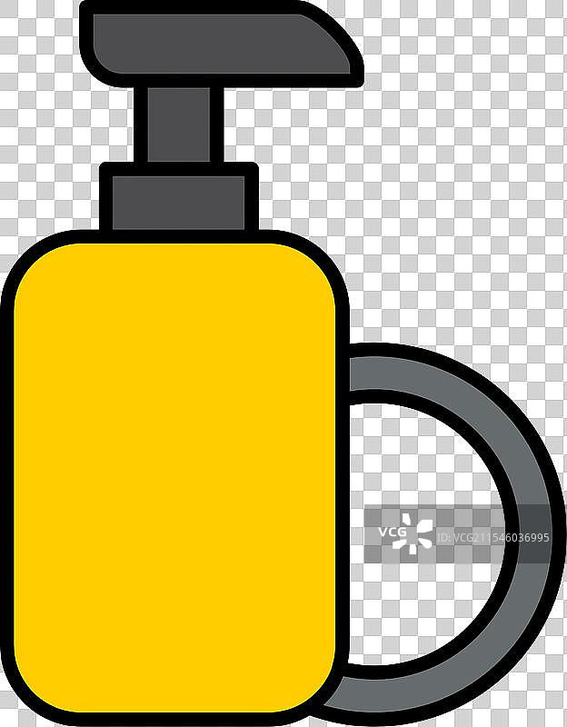 洗洁精线条填充图标设计图片素材