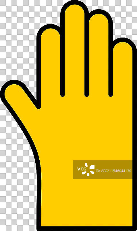 清洁手套线条填充图标设计图片素材