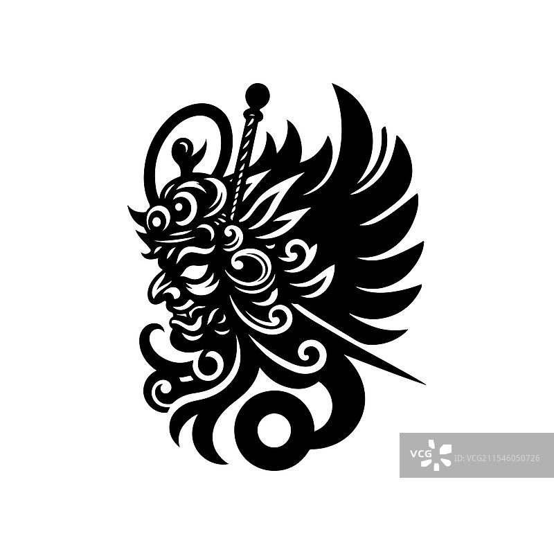 日本天狗剪影 - 神话生物图片素材