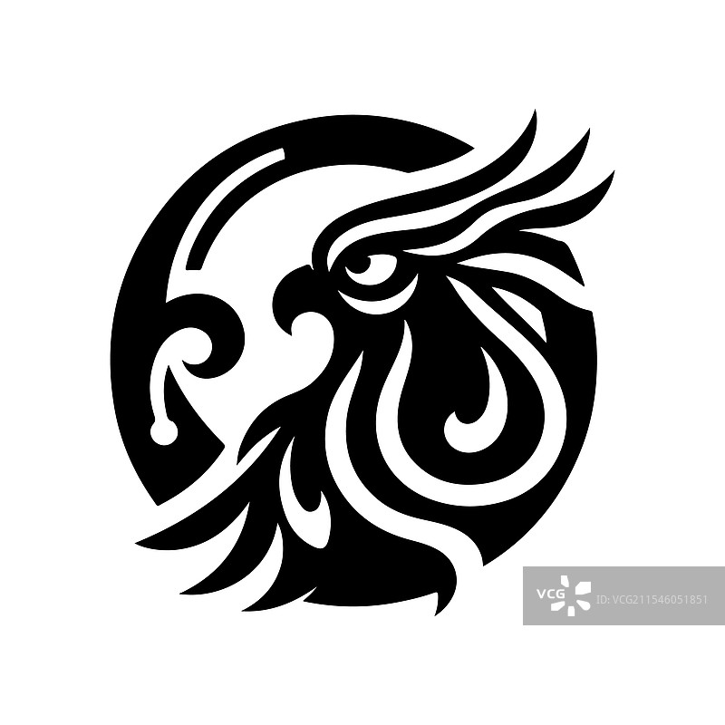 日本天狗剪影 - 神话生物图片素材