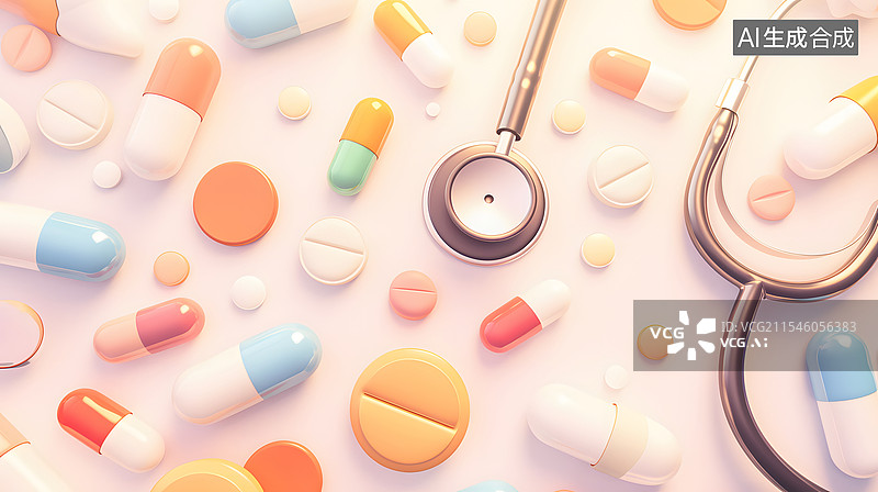 【AI数字艺术】医疗保健与健康背景图片素材