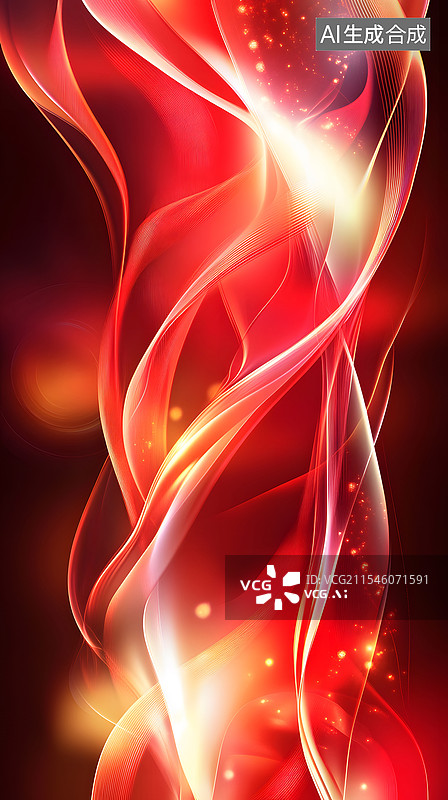 【AI数字艺术】红色抽象背景图片素材