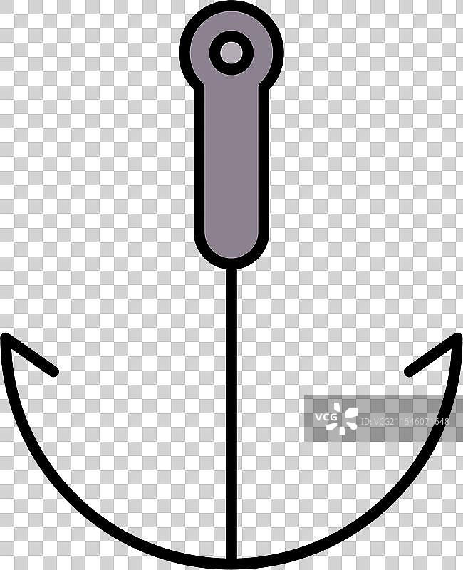 抓钩线填充图标设计图片素材