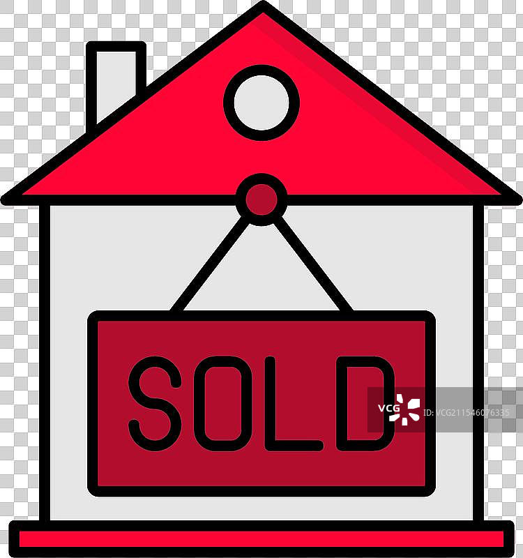 售罄线条填充图标设计图片素材