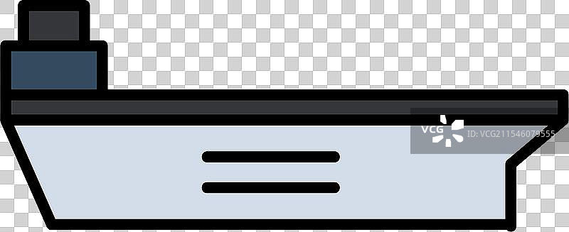 航空母舰线条填充图标设计图片素材