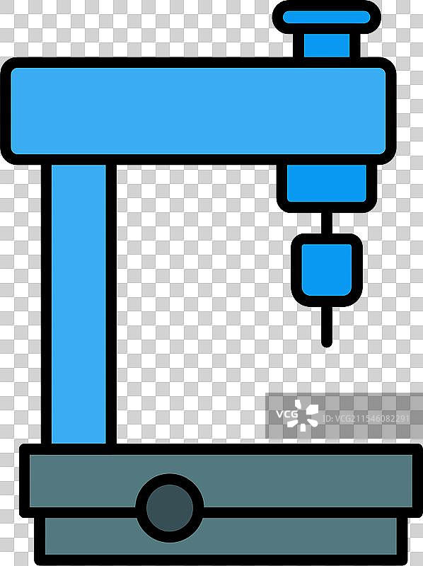 铣床线条填充图标设计图片素材