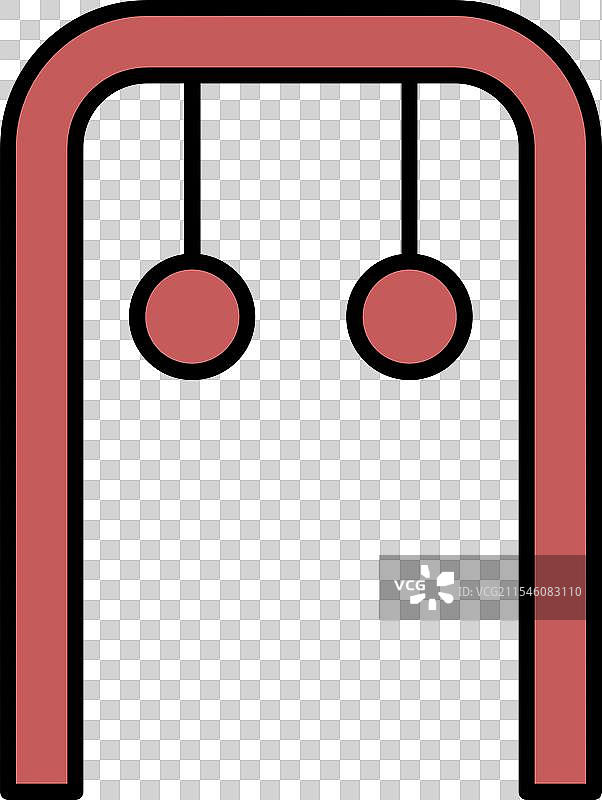 体操环线条填充图标设计图片素材