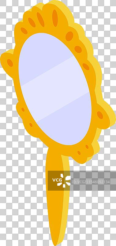 金色手镜映照出美丽与优雅图片素材