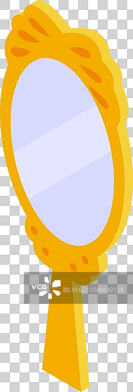 金色手镜映照出美丽与优雅图片素材