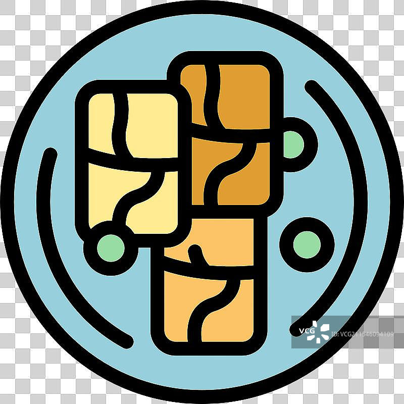 美味的春卷盛放在盘子里图片素材