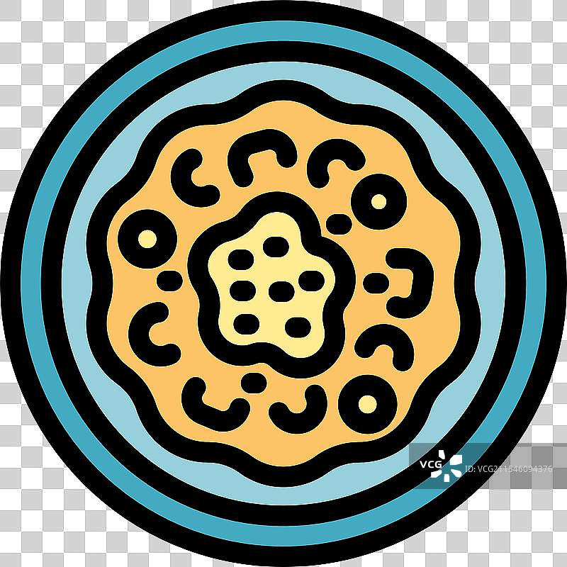 美味的法尔梅达米斯菜肴盛在盘子上的图标图片素材