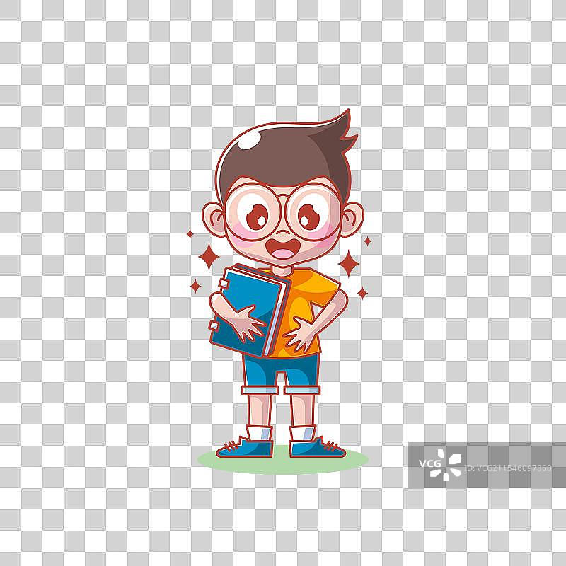 孩子们学习书籍图片素材