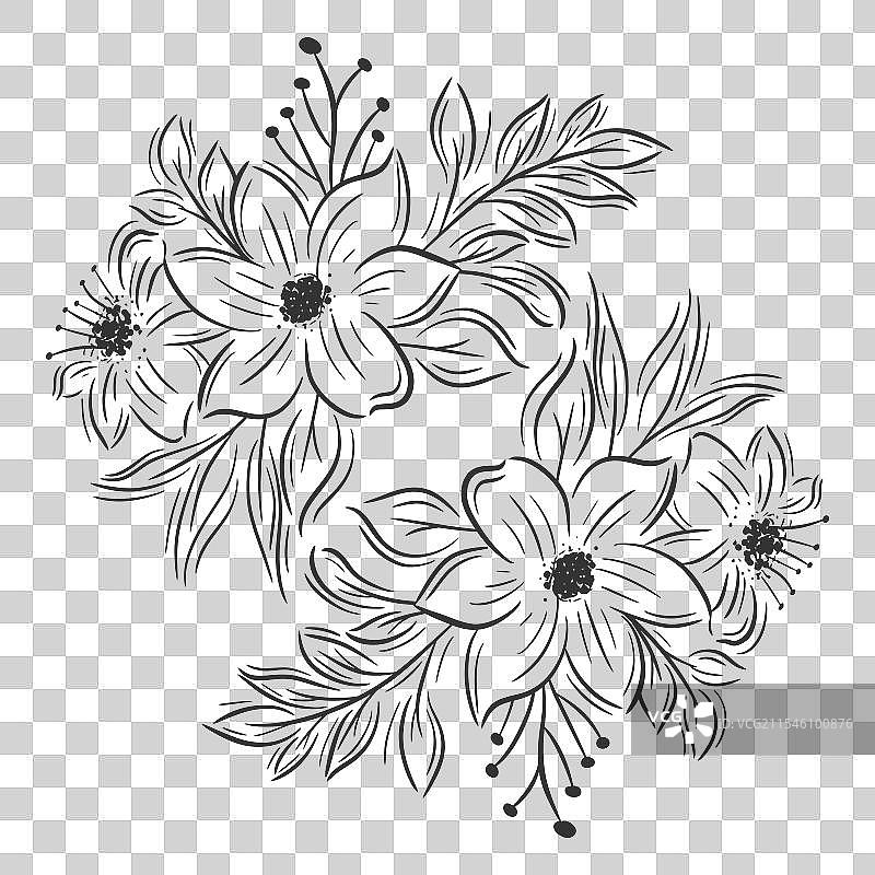 手绘花束系列合集图片素材