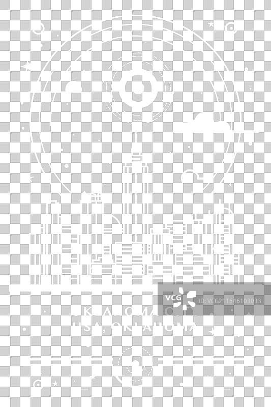 俄克拉荷马城创意海报与抽象细节图片素材