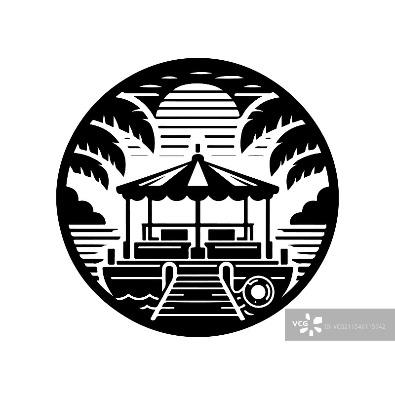 多功能的浮筒轮廓，完美适用于图片素材