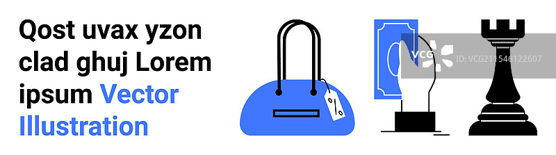 手握信用卡和带有促销标签的钱包图片素材