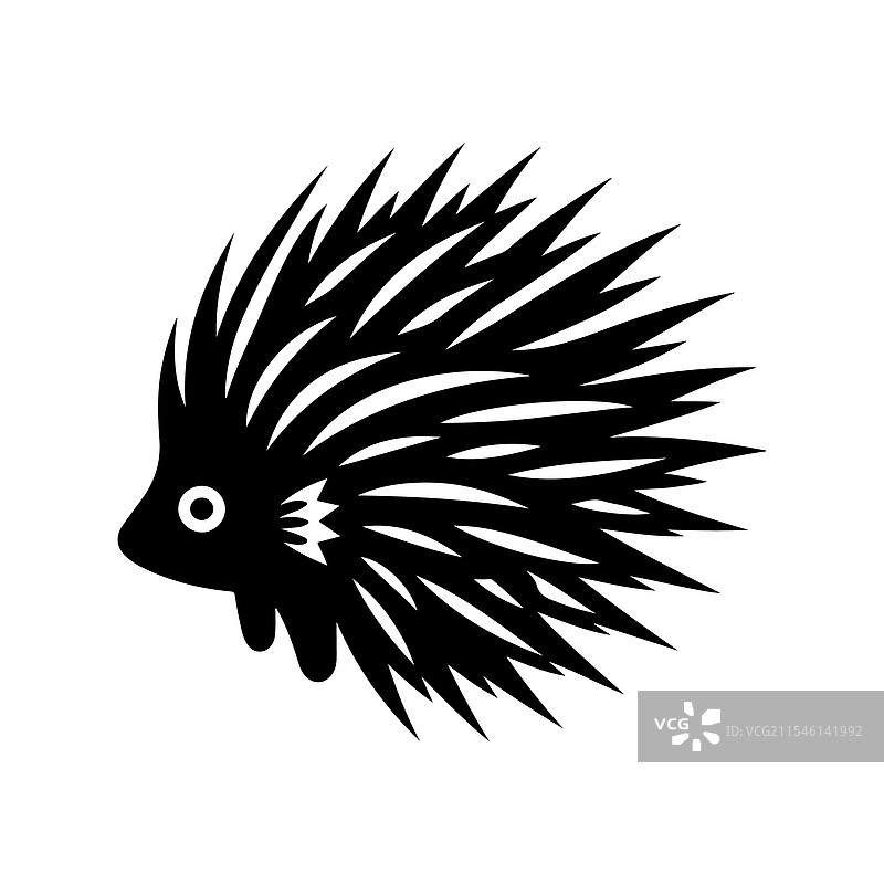 高质量的河豚鱼轮廓水生图片素材