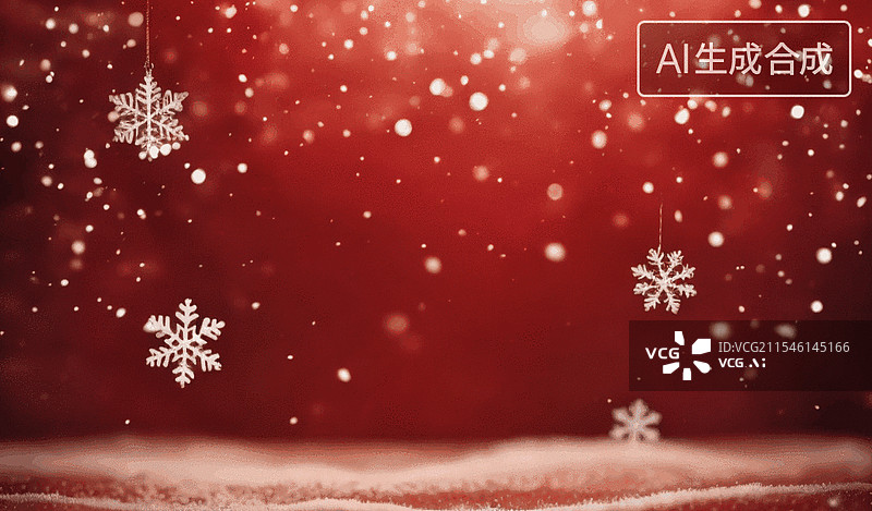 【AI数字艺术】冬日飘雪图片素材