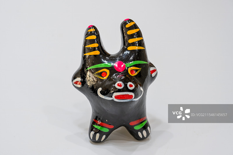 中国河南省周口市淮阳非物质文化遗产泥泥狗工艺品图片素材