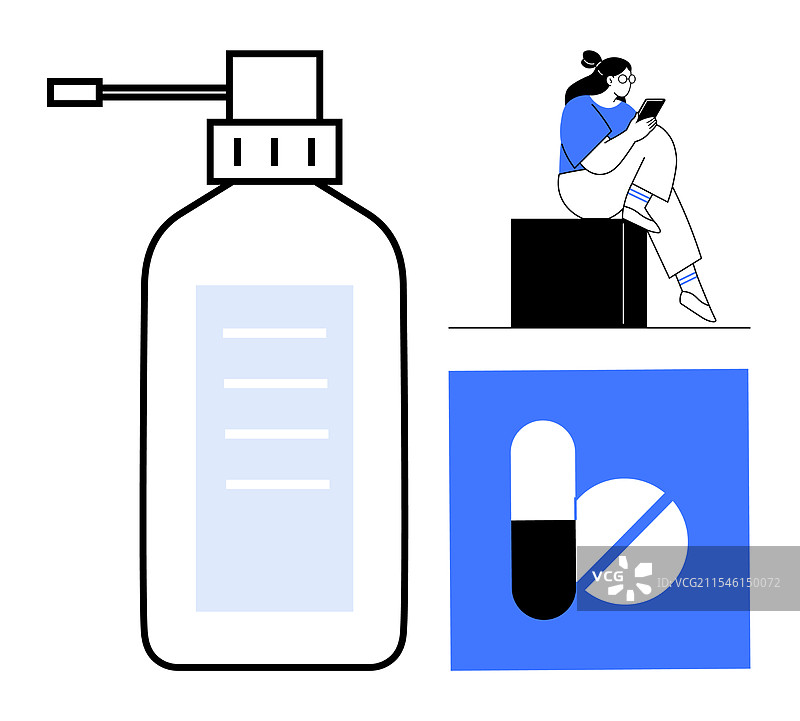 药瓶和药片图片素材