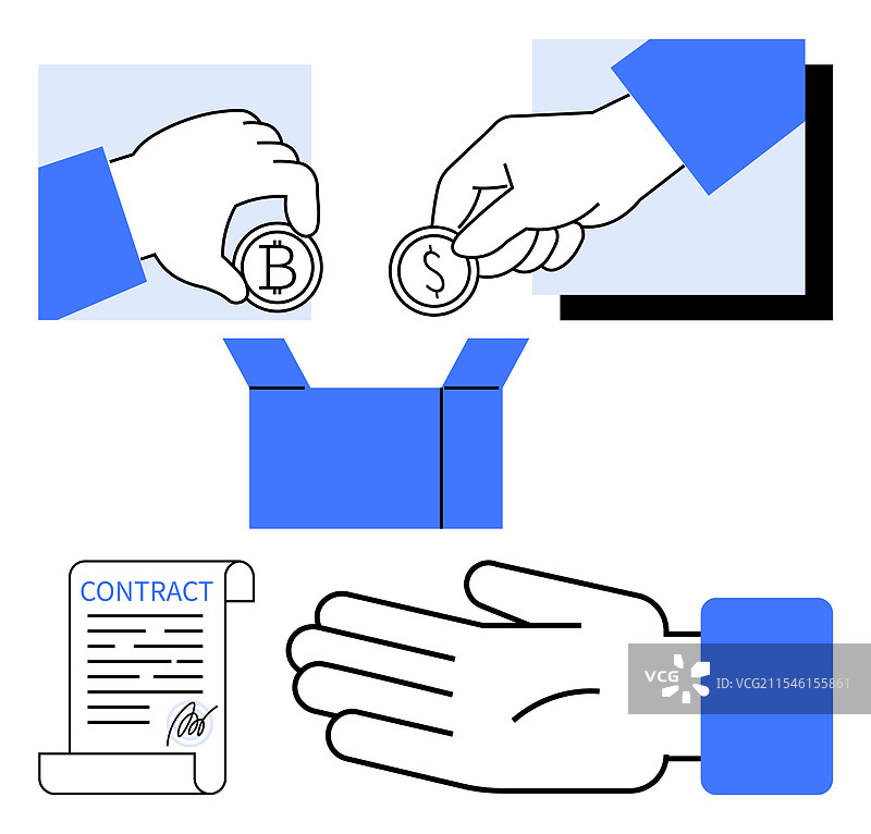 加密货币投资与金融图片素材