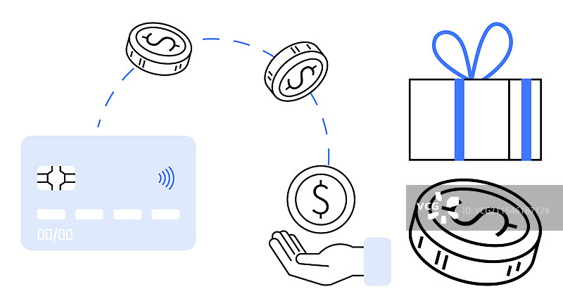 安全在线支付概念与信用卡图片素材