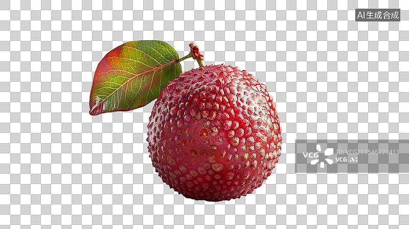【AI数字艺术】新鲜红荔枝特写 饱满多汁的荔枝图片素材