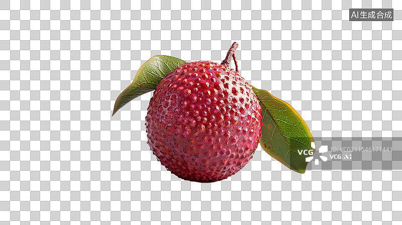 【AI数字艺术】新鲜红荔枝特写 饱满多汁的荔枝图片素材