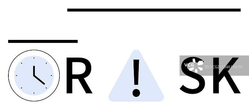 平衡时间管理和风险意识图片素材