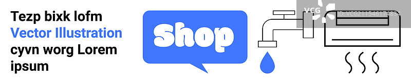 在线商店广告，提供暖通空调和管道服务图片素材