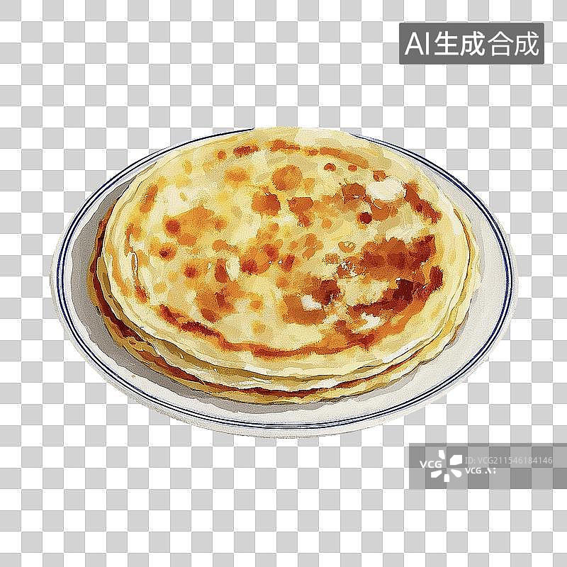 【AI数字艺术】清明节春饼薄饼免抠设计素材图片素材