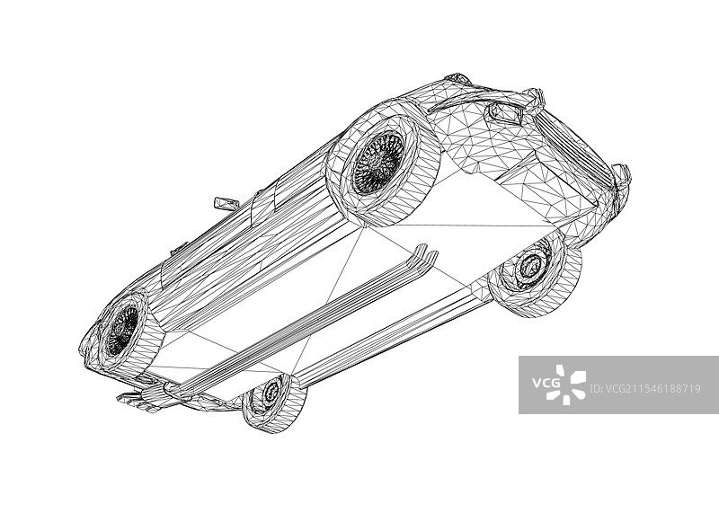 豪华敞篷车成人涂色页图片素材