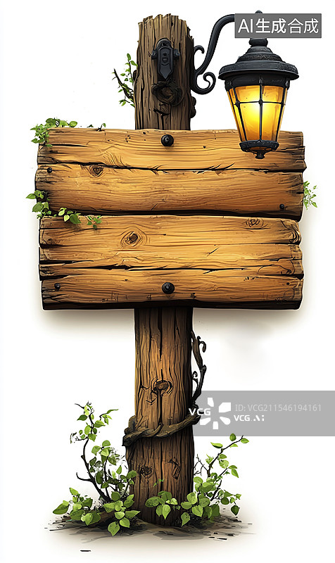 【AI数字艺术】路灯指示牌图片素材